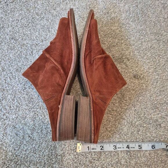 Sofft Netta Sandals Brown Leather Suede Slip On Sandal Size 8 - Picture 5 of 6